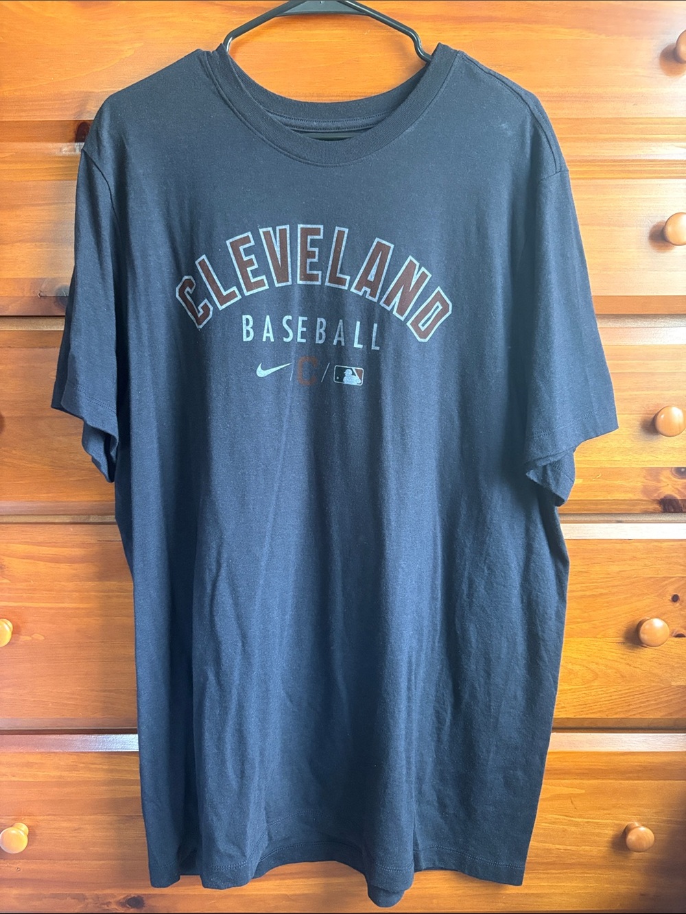 Nike Black Cleveland Baseball Graphic Tee
